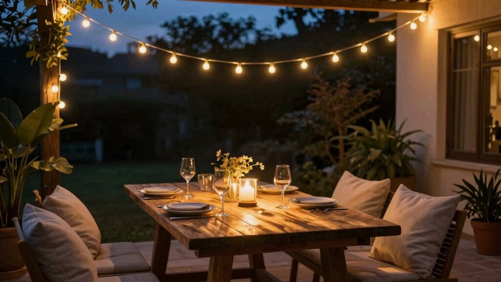string lights glare reduction