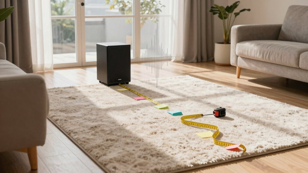 subwoofer placement using crawl