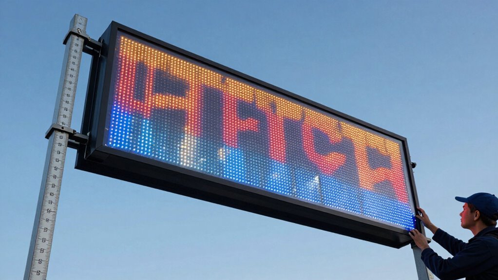 test led sign visibility