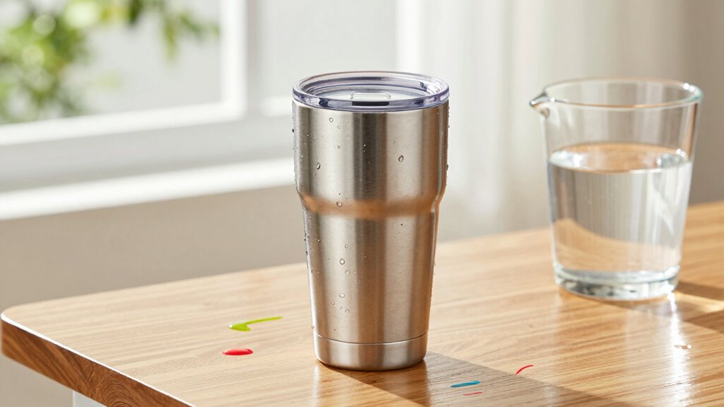 testing drinkware for leaks