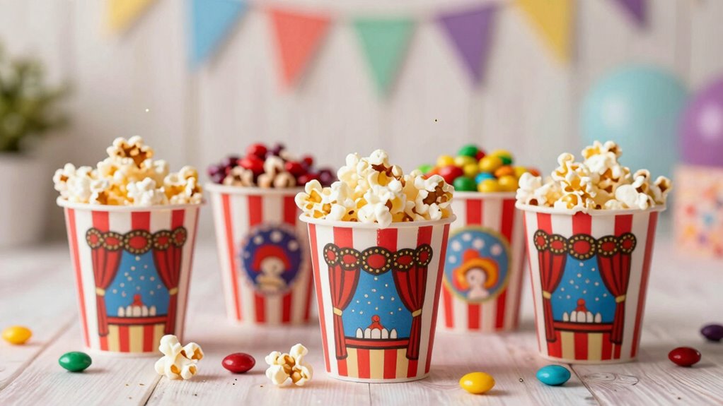theater themed snack cups