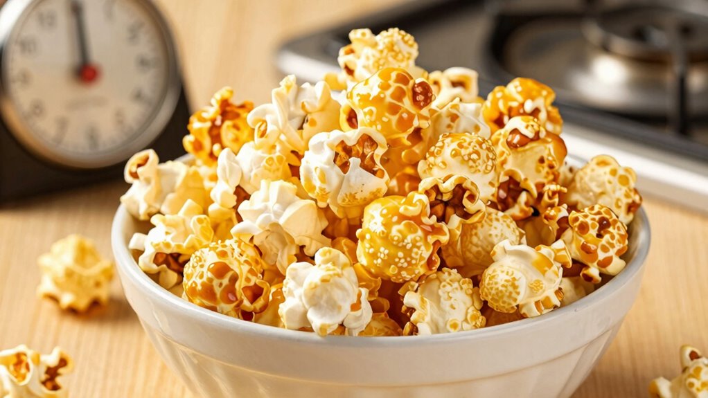 timing is essential for popcorn