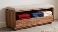 top blanket storage bench ideas