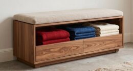 top blanket storage bench ideas