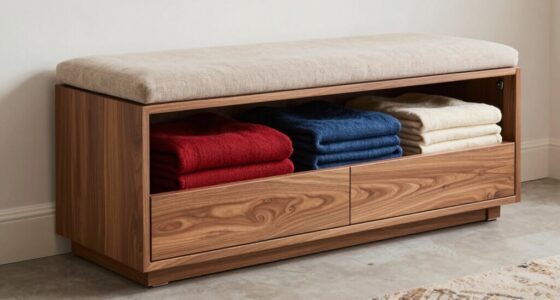 top blanket storage bench ideas