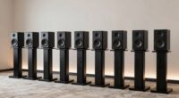 top floor speaker stands