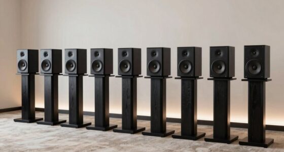 top floor speaker stands