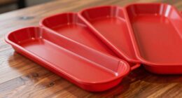 top red concession trays
