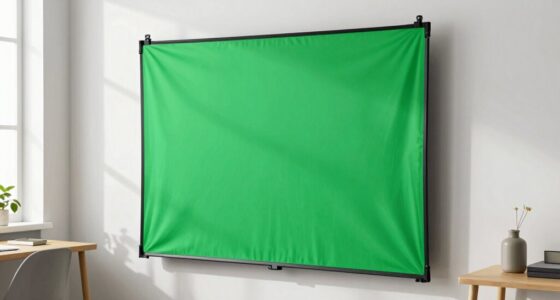 top small room green screens