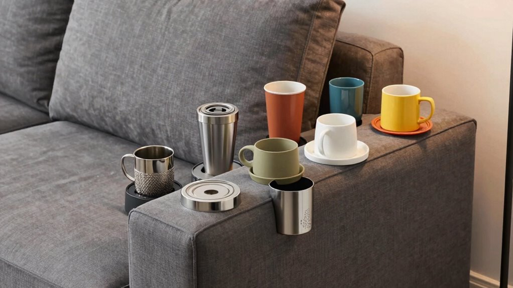 top sofa arm cup holders