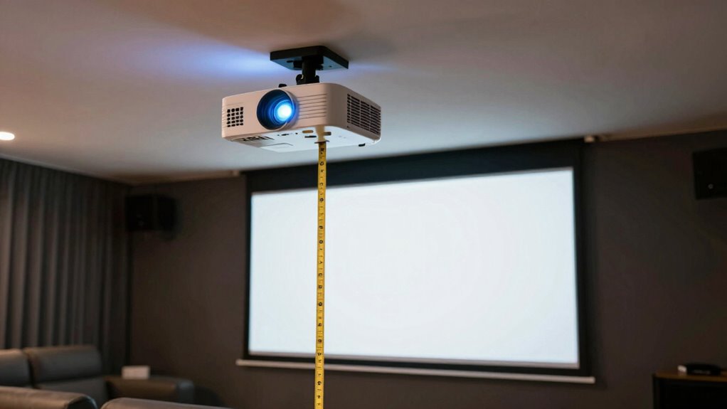 troubleshoot projector throw distance