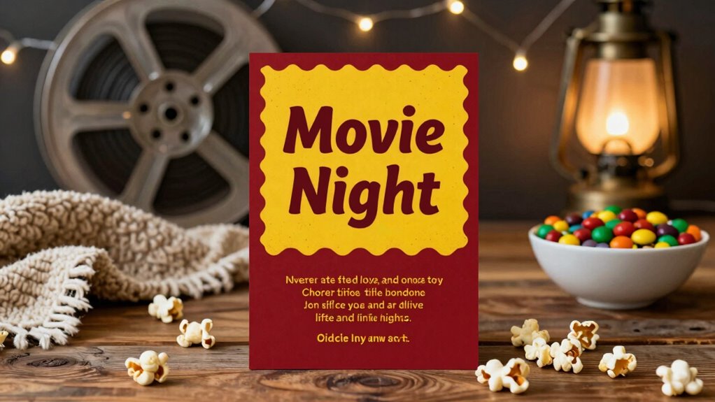 visually appealing movie invitations