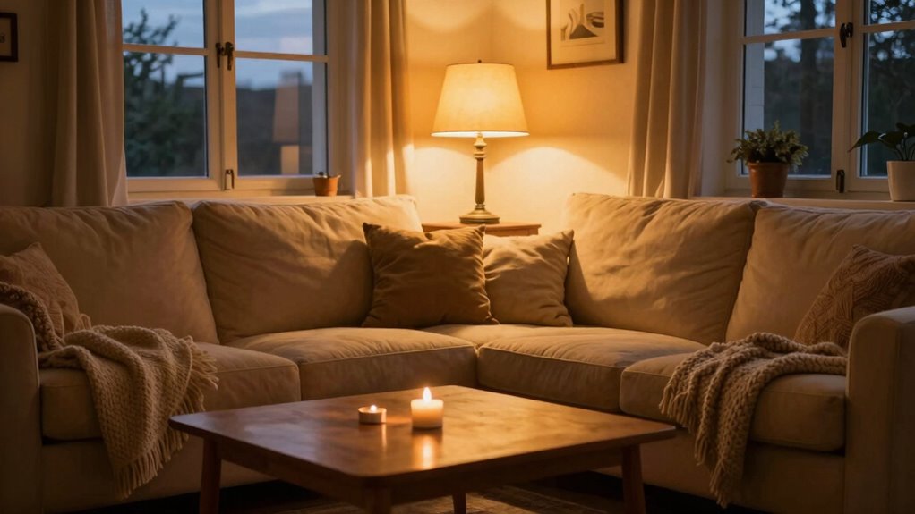 warm light fosters coziness