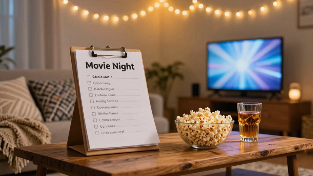 warm lighting and decor