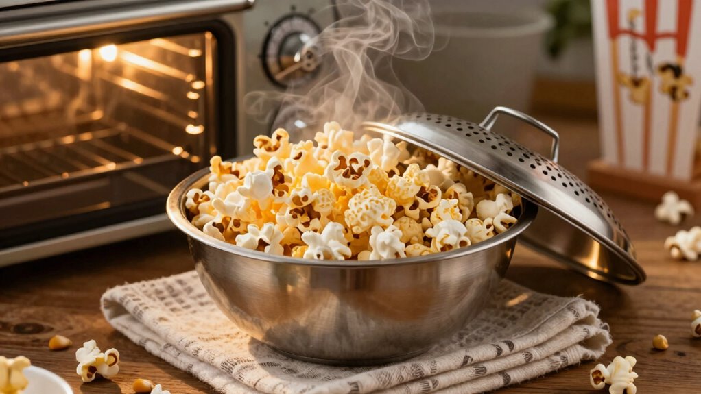 warm popcorn oven tips