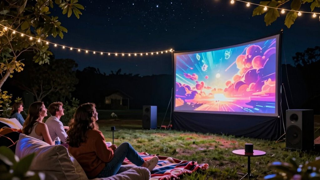 wireless speakers for outdoor movies