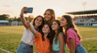 Jessica Alba Spotted at World Cup With Daughters in Adorable Group Selfie