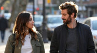 Andrew Garfield Rocks Bushy Hair and Beard as He and Girlfriend Monica Barbaro Pack on the PDA at Wimbledon