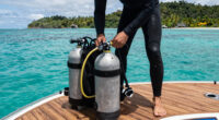 Lauren Sanchez Bezos Fiji Diving