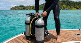 Lauren Sanchez Bezos Fiji Diving